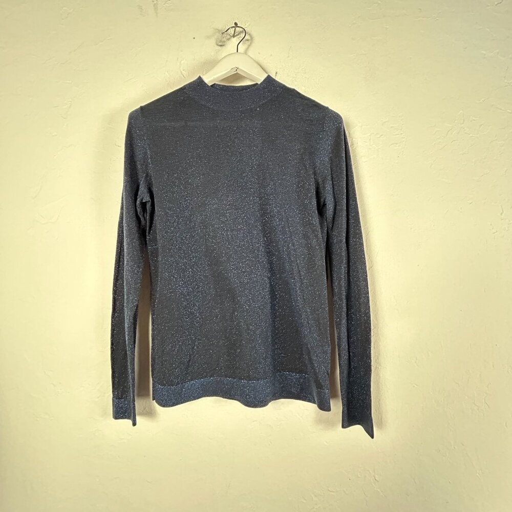 Stockholm Atelier & Other Stories Womens Shimmer Knit Mock Neck Sweater Small
